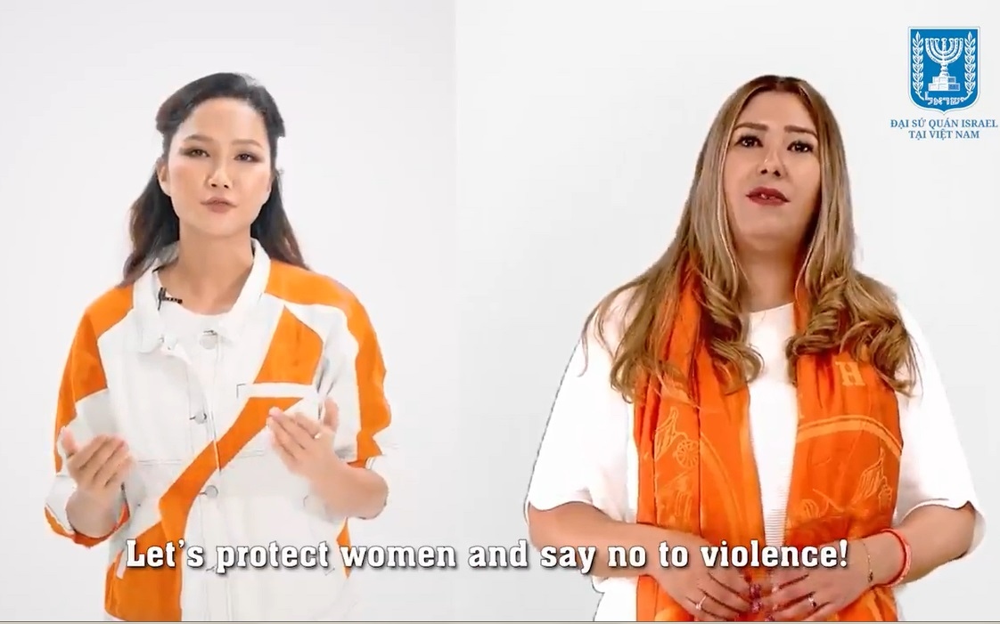 Hoa hậu H'Hen Niê và Phó Đại sứ Israel tại Việt Nam kêu gọi chống bạo lực đối với phụ nữ